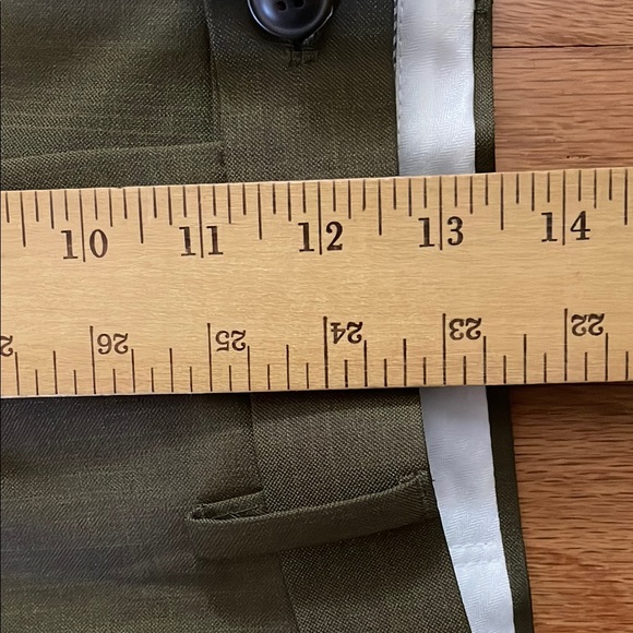 Men's NWT Haggar Olive Dress  Plain Front Classic Fit  Pants 38 x 32 - Picture 10 of 14